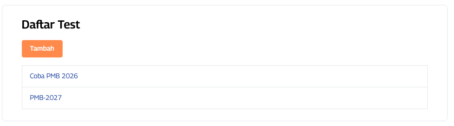 Tambah Test